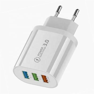 China High Speed Charging Universal Multi USB Wall Charger 28W Socket Charger 3-Port Wall Charger for sale