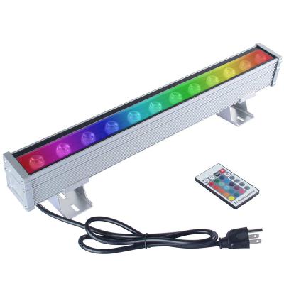 China Hotel Waterproof 19.7Inch IP65 9W/12W/18W/24W Dimmable Hotel Color Changing RGBW LED Wall Washer Lights For Deck Hotel Decoration for sale