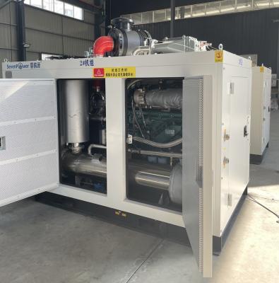 China Hitze-Energie-umweltfreundlicher Entwurf des Erdgas-150KW stiller CHP kombinierter zu verkaufen