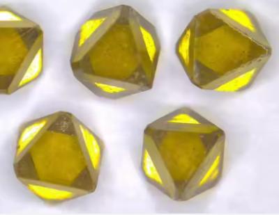 China Octaedro diamantes brutos hpht amarelo indústria diamante ponto afiado MCD à venda