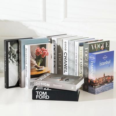China Art Deco Fashionable Fake Books Home Decor Famous Modern Luxury Brand Fake Books Decorative Book for sale