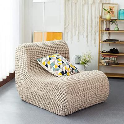 China Removable Cover ingle Seated Armless Floor Foam Sofa One Piece High Density Foam, Removable and Machine Washable Cover, Champagne for sale