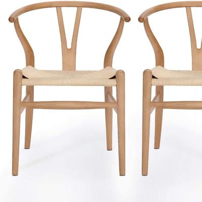 China Natural Outdoor Rattan Party Events Solid Wood Dining Windsor Armrest Foldable Home Furniture Chairs for sale