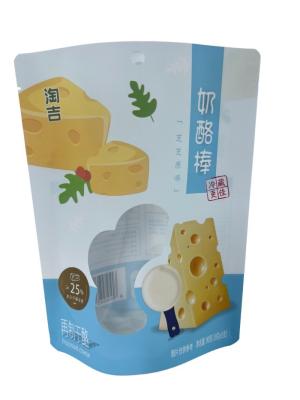 China Bolsas de embalaje de papel personalizadas bolsas de pie con diseño de ventana en venta