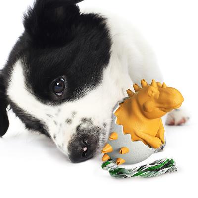 China Viable Dog Toys Indestructible Interactive Chew Toy For Aggressive Chewer Dog Treat Dispenser Eco Friendly Natural Rubber Bulk for sale