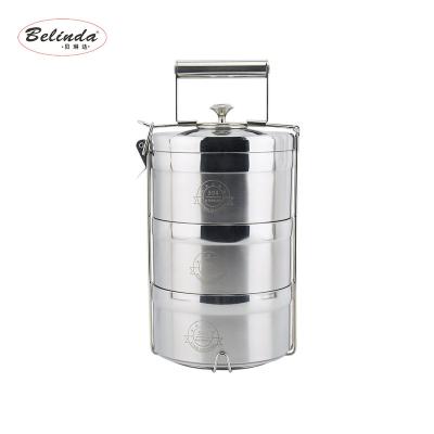 China Freshness Preservation Double Wall Insulated Food Grade 304 Stainless Steel Tiffin Thermal Carrier Lunch Box for sale