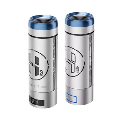 China Portable Hydrogen Water Bottle SPE PEM Technology Hydrogen Generator USB Rechargeable Water Cup Household Outdoor for sale