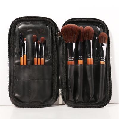China Angular Blush Fisman 9pcs Animal Hair Eyeshadow Brush Powder Brush Full Soft Makeup Brush Set Beauty Tools for sale