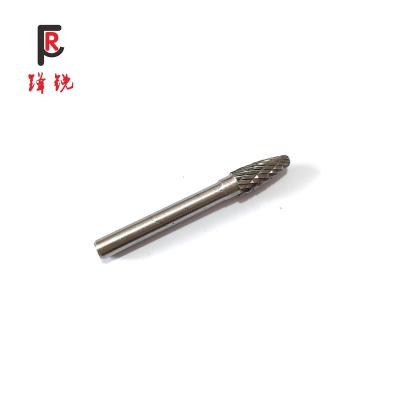 China Abrasive Tools Type F1425 Factory Tree Shape With Radius Carbide Rotary File Sharp Single Cut Double Cut Tungsten Carbide Burrs for sale