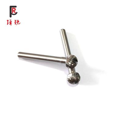 China High Hardness C-12-10 Factory Polished Tools Rotary Files Burrs 6mm Shank Diameter Tungsten Cemented Grinding Carbide Burrs for sale