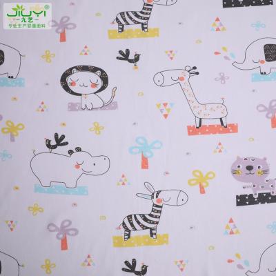 China Anti-Static Custom Prints Interlock 100% Cotton Knit Fabric For Baby Product for sale