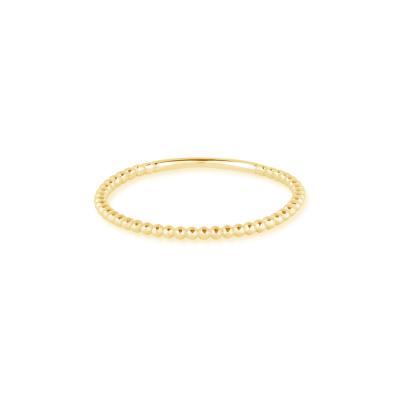China TRENDY Noble Jewelry 925 Sterling Silver Rings For Women 18k Gold Plated Eternity Ring Gold Pearl Trendy Ring for sale