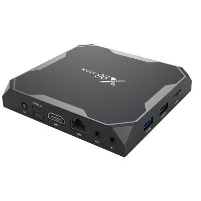 China Support 4K X96 Max Android TV Box Amlogic S905X3 4GB 64GB 4k Streaming Media Player x96max for sale