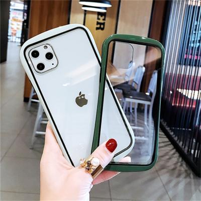 China 100% Eco-friendly Transparent Clear Shockproof Phone Cases Phone Bumper Cases For iPhone 7/8 x/xr 11 12 for sale