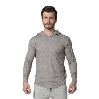 China Anti-pilling Men's Tank Top Gym T-shirt Gym Hoodie Fitness Sweatshirt White Plain Lightweight Hoodie for sale