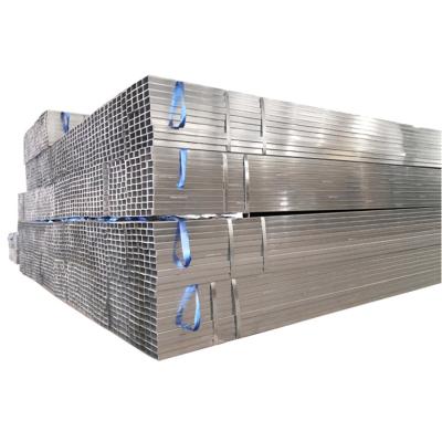 China Rectangular Construction 100 X Square Tube Galvanized Steel 75 X 75 Pipe Galvanized Price Outdoor Furniture 6 Meter Trade Ducted Steel Pipe for sale