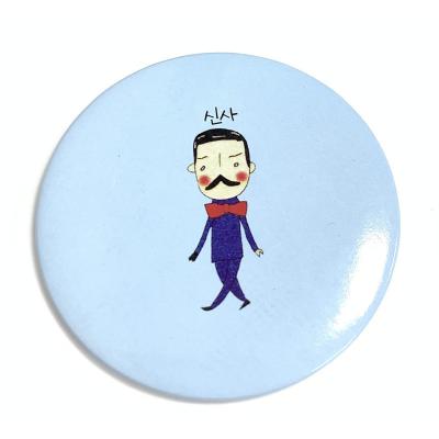 China Factory direct sales quality lighted and cheap cosmetic small gift mirror simple round mirror for sale