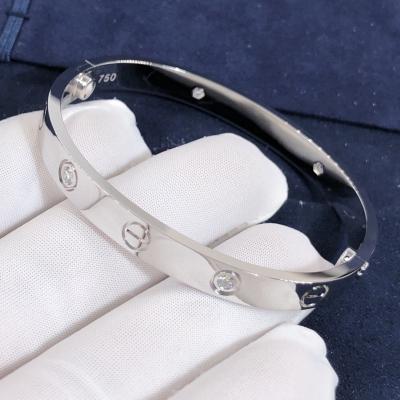 China High-End High Quality Elegant Amazing Car Tier 18k LOVE Bracelet 4 Diamonds en venta
