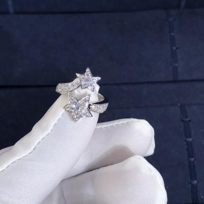 China New Fashion Fine Jewelry Pure 18k Gold Jewelry Chane L COMÈTE GÉODE Vvs Natural Diamonds Ring for sale