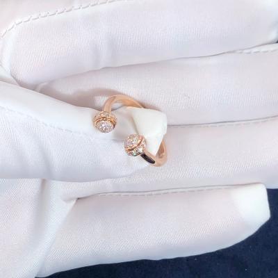 China High-End High Quality Fine Jewelry Pure 18k Gold Jewelry Piaget Possession Open Ring Natural Diamonds Ring for sale