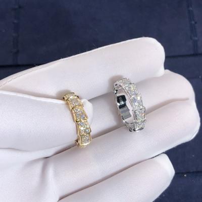 China BVL Serpenti Viper Ring High Quality 18K Gold Ring Jewelry Natural Diamond Engagement Ring for sale
