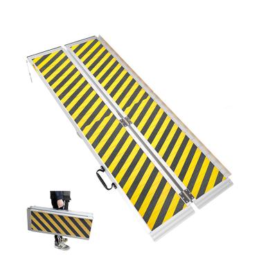 China 2023 newest style aluminum for stairs wheelchair bike load aisle restriction aluminum ramp for sale