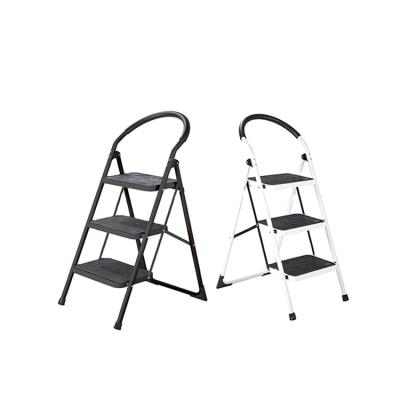 China Hot Selling Folding Ladders Colorful Er Portable Foldable With Handle SM-TT6013A 3 Step Laddder for sale