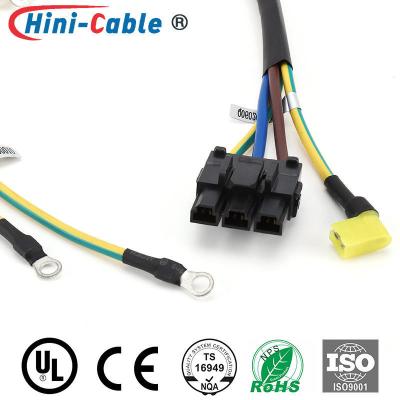 Cina Cablaggio di cavo automobilistico di UL1015 18AWG 3pin Ring Terminals femminile in vendita