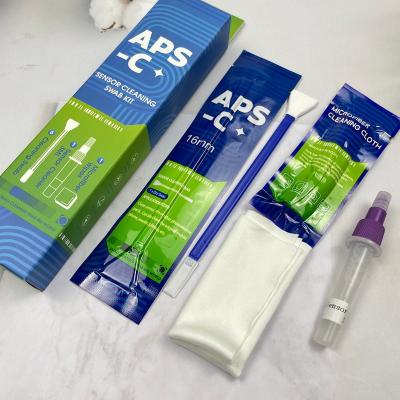 China 16mm APS-C Camera Sensor Cleaning Kit 3-in-1 Swabs Individually Packed CMOS / CCD Cleaning Tools for sale