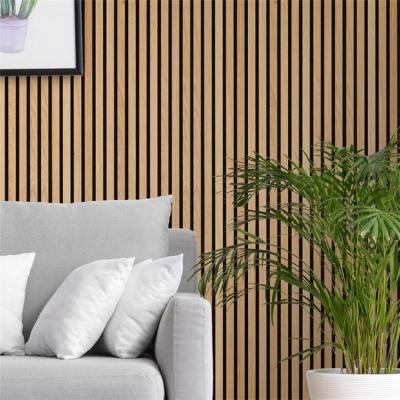China Highly Efficient Theater Studio Woodchips Wall Sound Absorption Acoustic Panel for sale