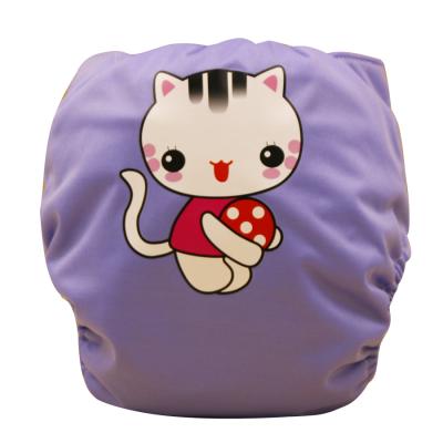 China Printed Baby Cloth Diaper Single Row Snaps Set Printing Cloth Diapers for sale