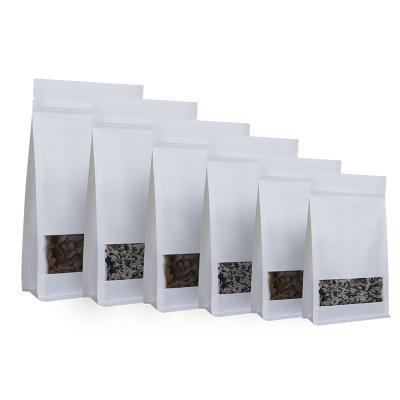 China Recycled Materials Wholesale Biodegradable Kraft Paper Zip Lock Bag Brown Kraft Paper Bags for sale