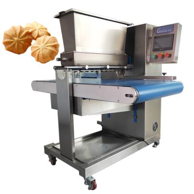 China Rosette Creme Biscuit Schokoladen-Chips-Cookie-Maschine Depositor automatisch zu verkaufen