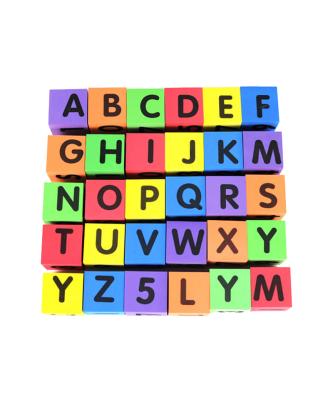 China New Design Eco Friendly Kids Toys Educational Letter Number Eva Foam Dice for sale