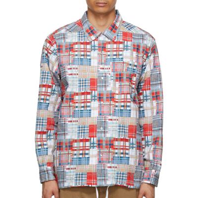 China OEM Fashion Patchwork Breathable Multicolor Loose Casual Summer Shirt Jacket Hot Sales Shirt For Men for sale