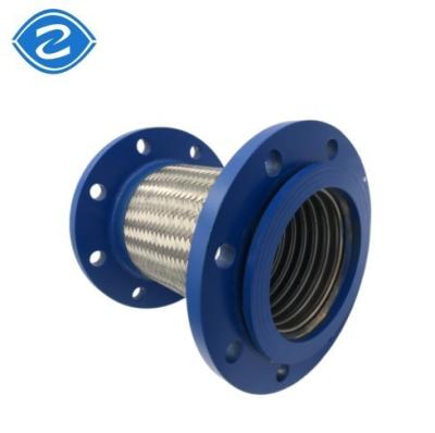 Cina Compensatore chimico anti-corrosivo del gas 304 SS tubo di metallo intrecciato flessibile con flange in PTFE in vendita