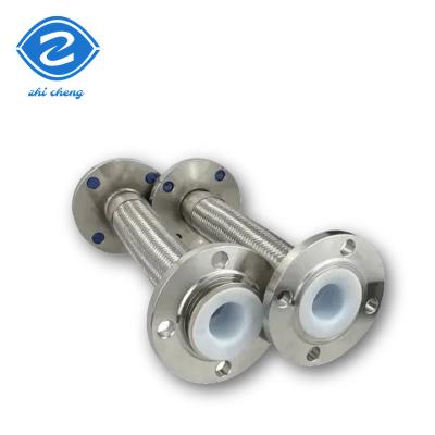 Cina 304 Acciaio inossidabile Metallo intrecciato tubo da giardino tubo ondulato giunto flange flessibile per l'acqua in vendita
