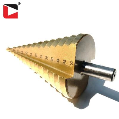 China Large Aluminum High Speed Steel Titanium Step Drill Bit for sale