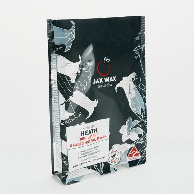 China Moisture Proof Customized printed color sealed leak proof and high quality body care wax packaging bag for sale