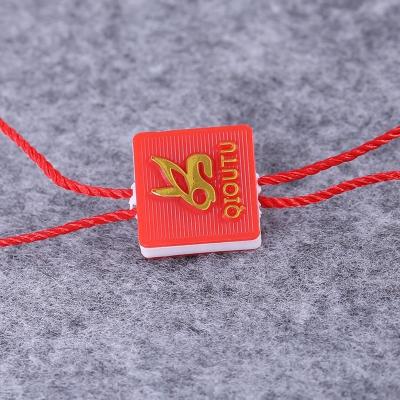 China Plastic Hang Tag Hang Tag Plastic String Custom With New Style Debossed Logo For Garment Hang Tag for sale