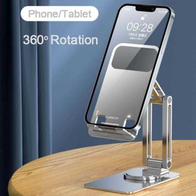 China 360 graden rotatie mobiele telefoonhouder legering vouwbaar voor bureau Te koop