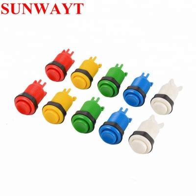 China Direct Wholesale American Wholesale Zero Delay Switch Long Arcade Machine Parts Metal+acrylic+plastic factory style arcade push button for sale