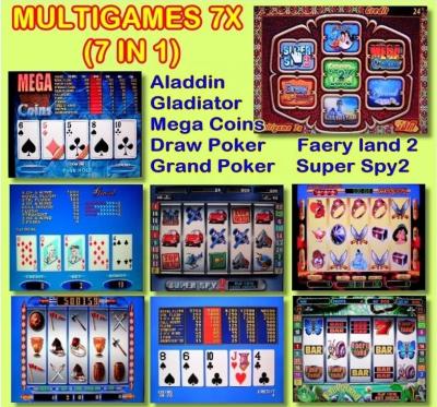China Multi Game 7X(60-95%) Casino Games Board 7 In 1 Poker Games Red PCB For Casino Game Machine SUNWAYT-003 for sale
