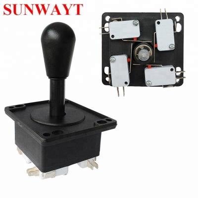 China Fun red game stick arcade joystick/black American style balltop arcade machine parts joystick with factory price for sale