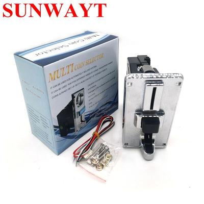 China Cpu Plastic Zinc Alloy Multi Smart Coin PC Panel Token Acceptor Selector For Charging Station Washing Machine Slot Game for sale