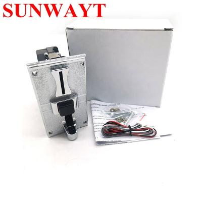 China Electronic game machine PC plastic coin acceptor zinc alloy programmable multi coin mech accept 6 value coins for sale