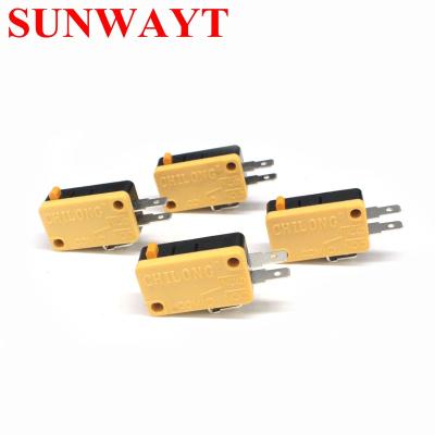 China Arcade push button 250VAC 3A three color slide micro switch swith yellow push button arcade terminal for sale