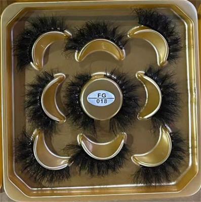 China Private Label Crisscross 100% Handmade Faux Mink Lashes 5D Lashes Fluffy Mink Lashes Dramatic Mink Eyelash Wholesale for sale
