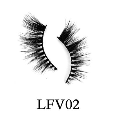 China SPARK private label 3D fishtail faux mink eyelashes 20mm full strip eyelash wholesalers 100% handmade 5D eyelashes for sale