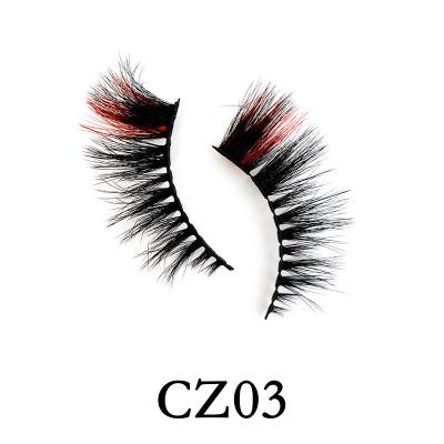 China Free Sample Colored Strip Faux Mink Lashes Faux Mink Colored Eyelashes From Faux Mink Lashes Sellers And Private Label Vegan for sale